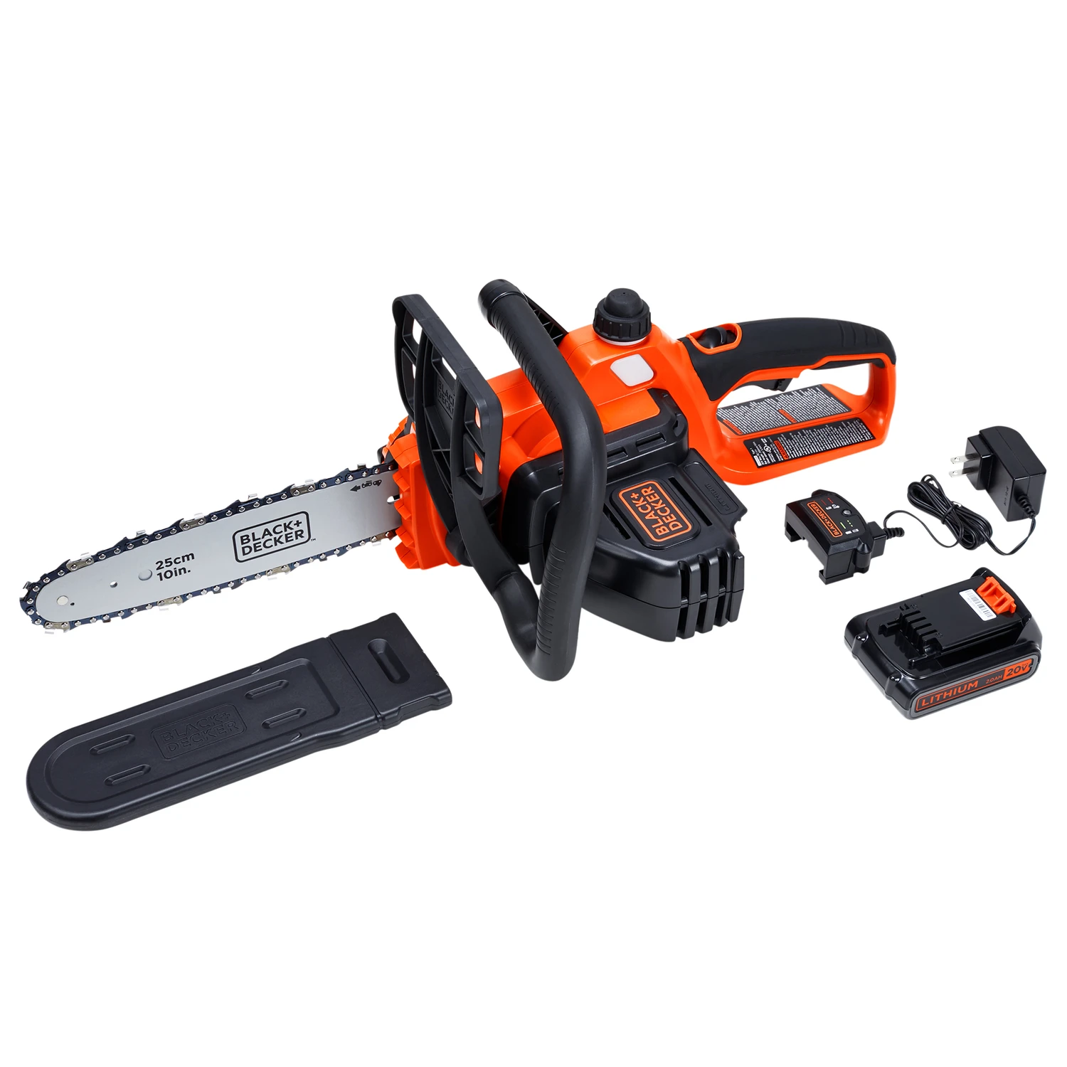 10 In. 20v Max Lithium Ion Cordless Chainsaw With Battery & Charger