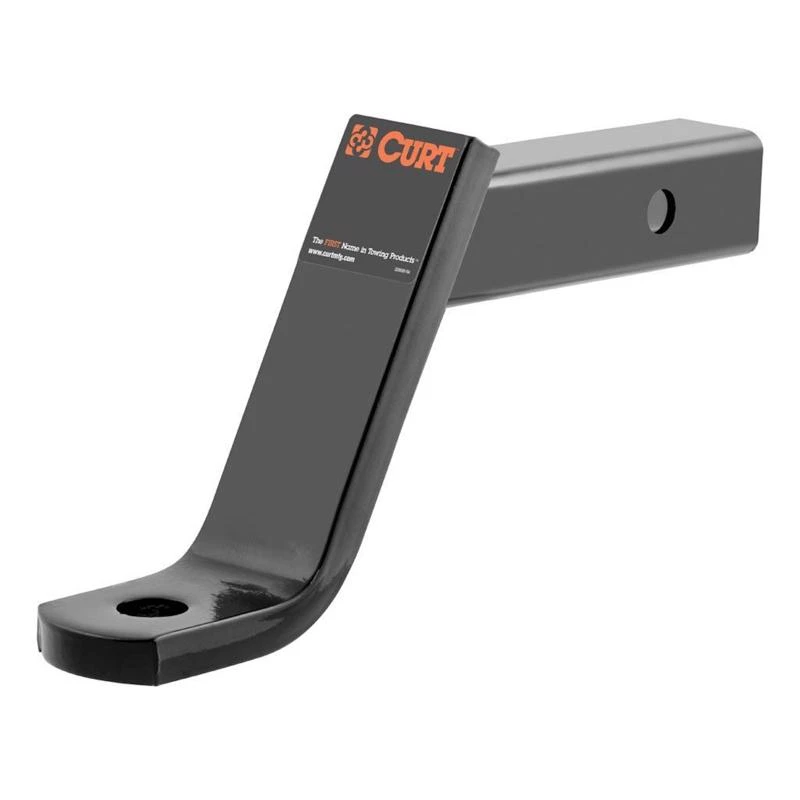 Class Three Trailer Hitch Ball Mount with Six Inch Drop Fits Two Inch Receiver 7500 Pounds Capacity One Inch Hole