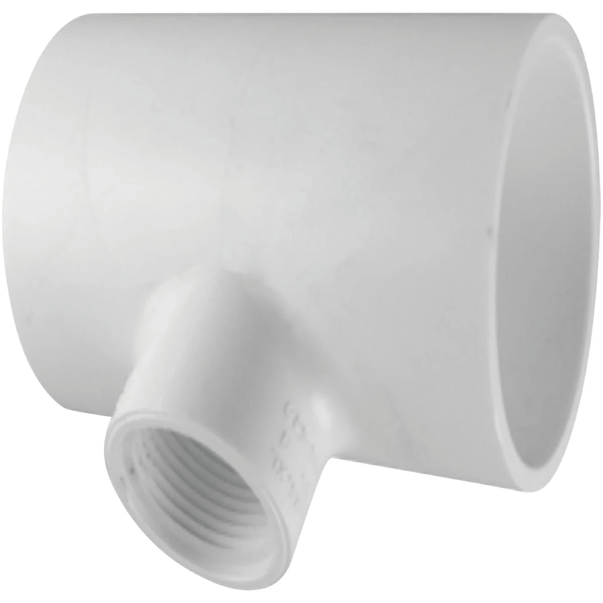Schedule 40 PVC Pressure Pipe Reducing Tee, 2 x 2 x 1/2 In.