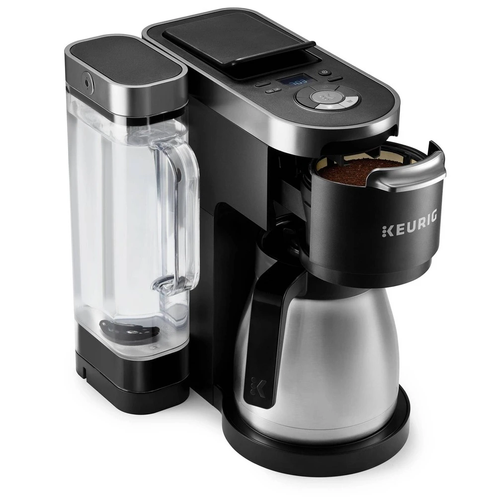 K-duo Plus Single Serve & Carafe Coffee Maker - 12 Cup Capacity, Black