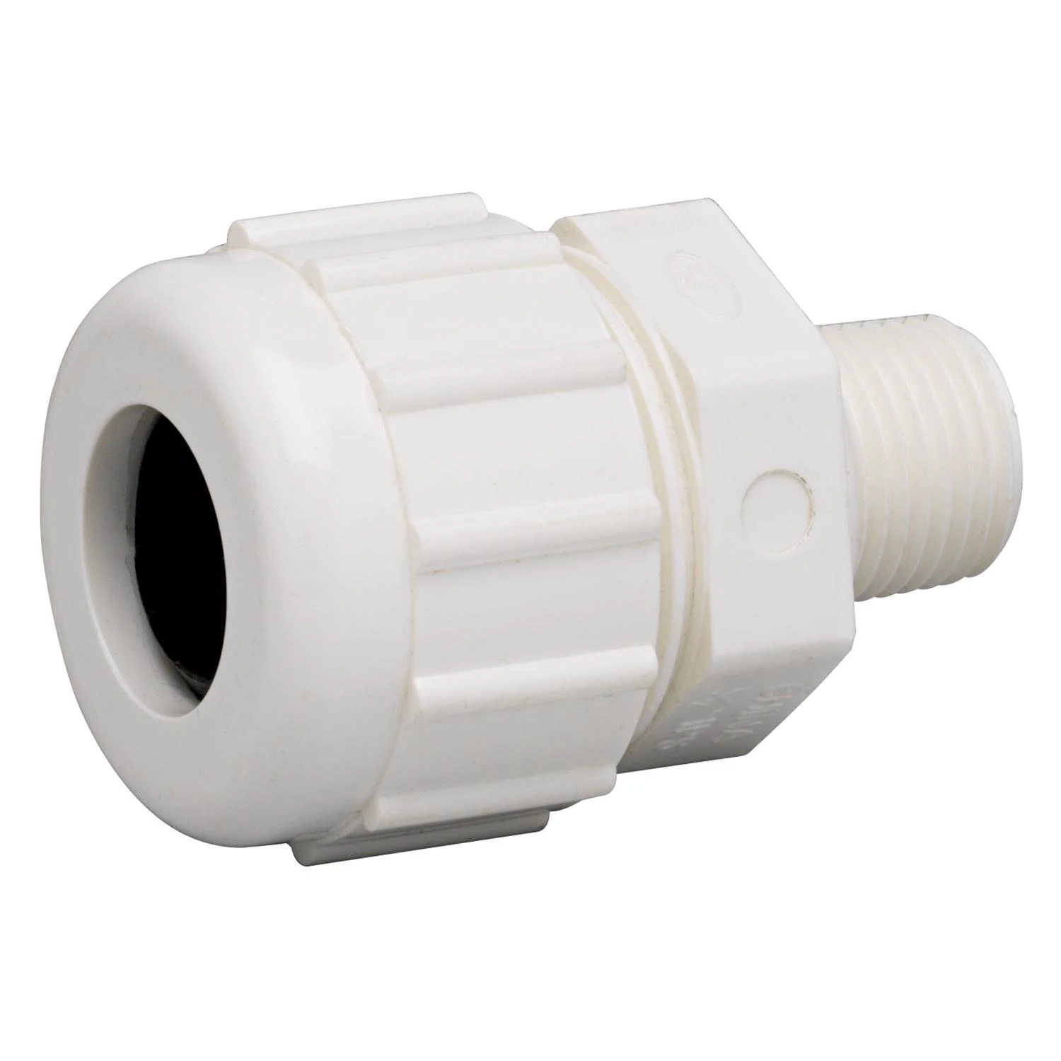Schedule 80 PVC Compression Adapter, 1-1/4 In. MPT
