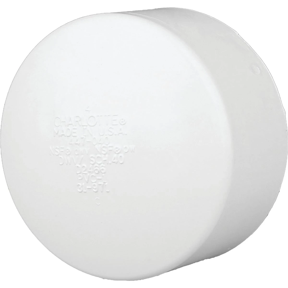 CAP PVC DWV 6" HUB
