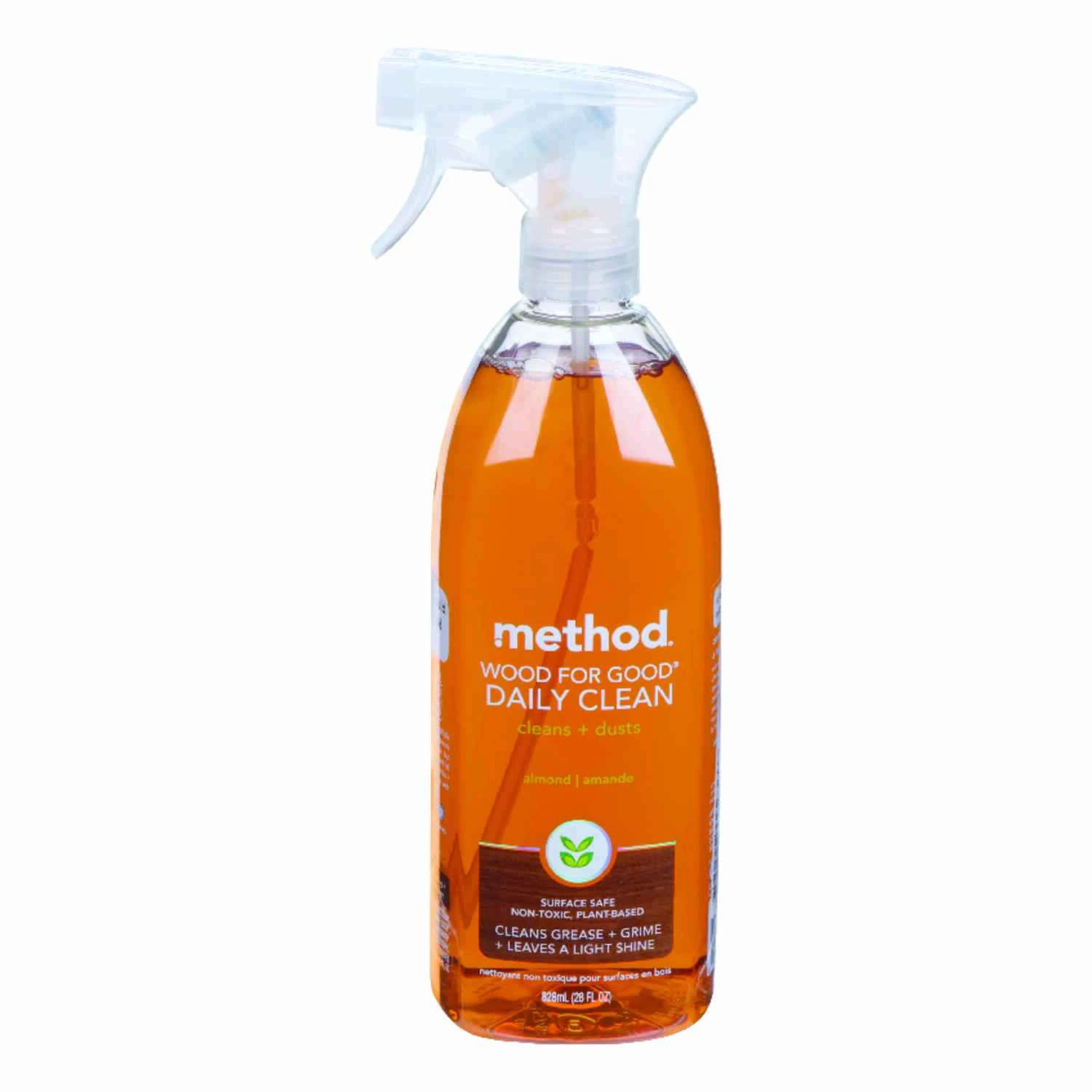 Wood For Good 28 Oz. Almond Daily Wood Cleaner - Plant-based Trigger Spray
