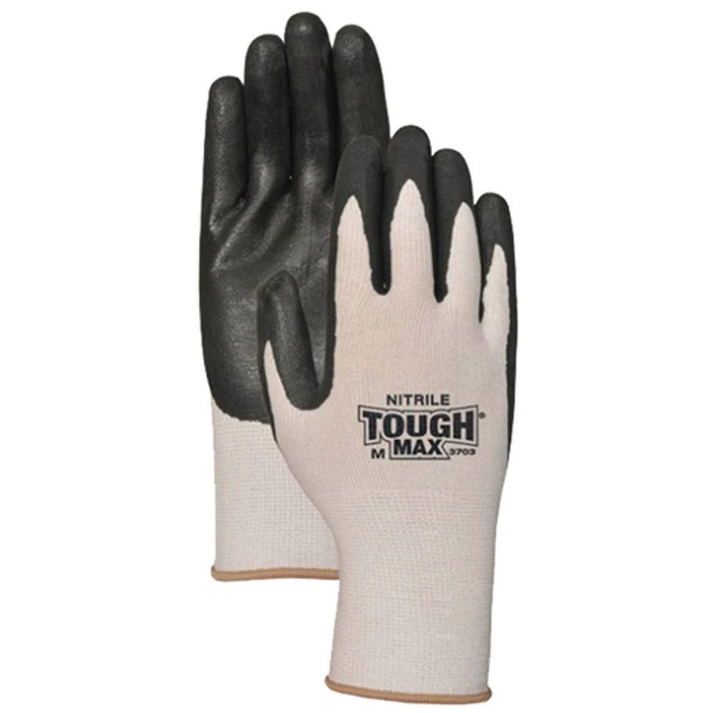 C3703m Medium Nitrile Tough Max Gloves With Cool Max Technology