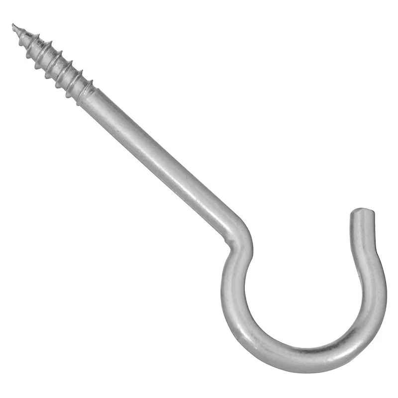 Zinc-plated Steel 3-3/8 In. Ceiling Hook 35 Lb Capacity 10 Pk