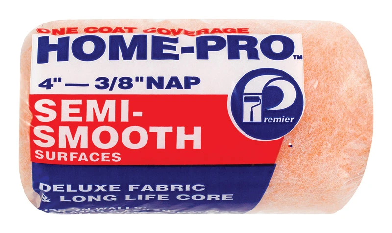 Premier Home-Pro Polyester 4 in. W X 3/8 in. Paint Roller Cover 1 pk