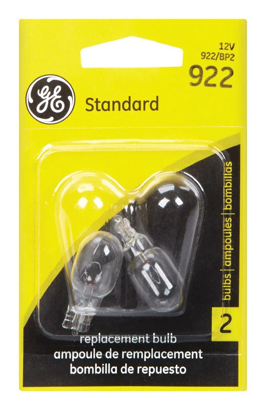 GE Lighting Automotive Bulb 922/BP2 Clear 2 pk