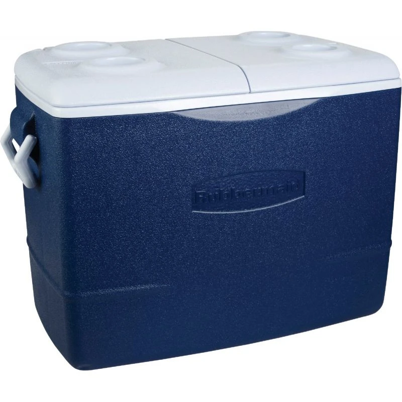 48 Quart Victory Ice Chest Cooler - Blue With Comfort Grip