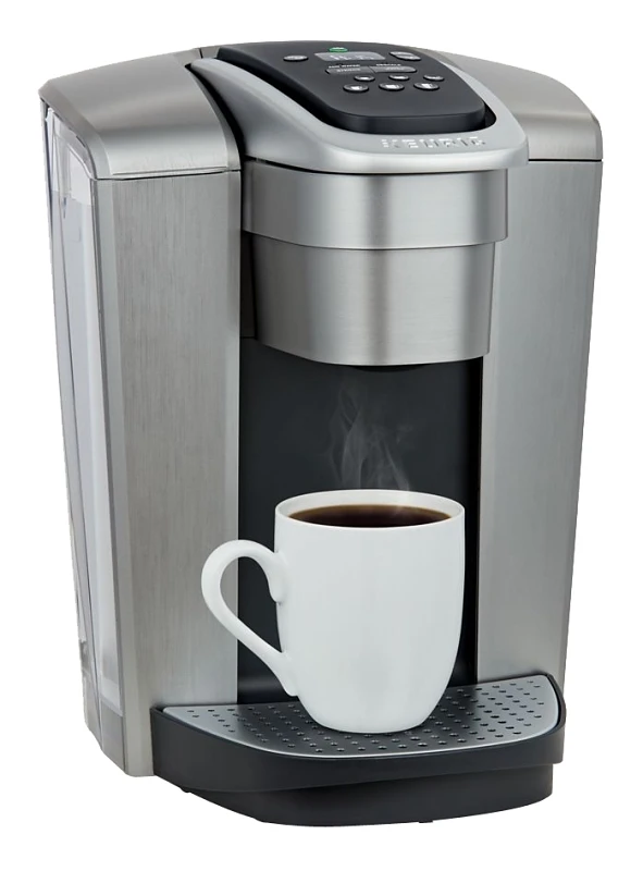 K-elite Single Serve Coffee Maker With Iced Coffee Setting, 75 Oz, Brushed Slate