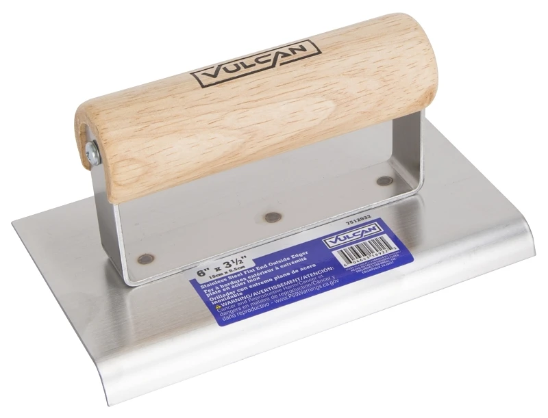16922 Concrete Edger, 6 In L X 3.5 In W, Stainless Steel Blade