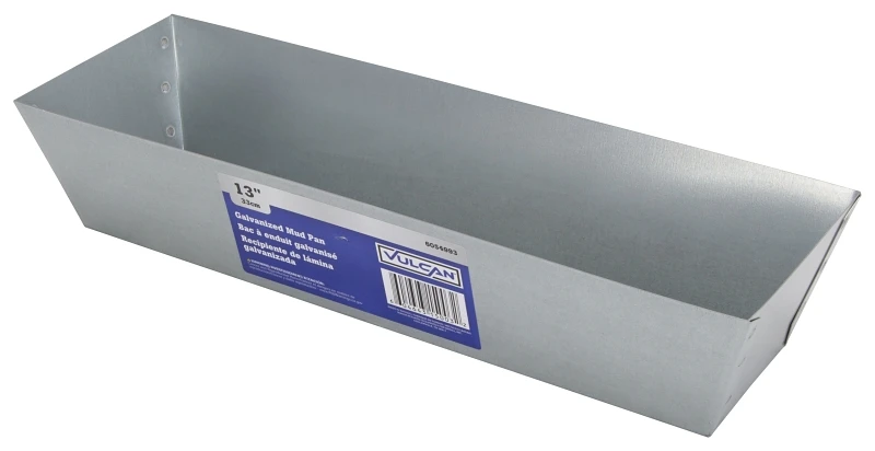 15003 13-inch Galvanized Steel Drywall Mud Pan With 150 Cu-in Capacity