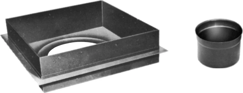 6hs-csa 6 Inch Chimney Ceiling Support Assembly - 3-wall