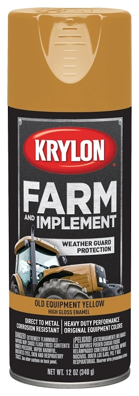 1953 Farm & Implement Old Equipment Yellow Spray Paint, 12 Ounce Aerosol Can