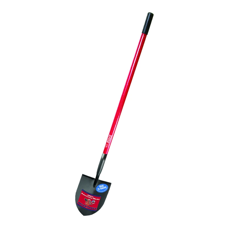 92716 12-gauge Steel Irrigation Shovel With Fiberglass Long Handle, 60 In.