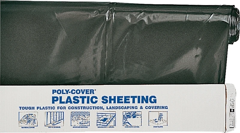 Poly 6x1.5-b 18" X 300' 6-mil Black Polyethylene Film Roll