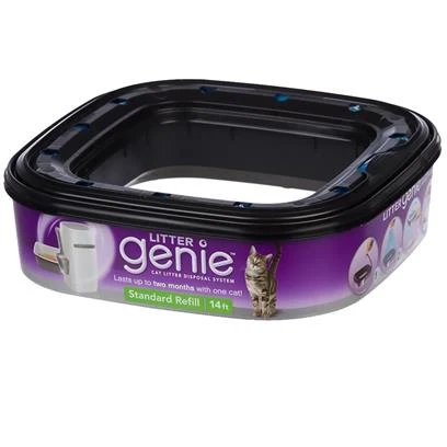 Litter Genie Standard Refill Cartridge for Cat Litter Disposal System, Pack of 2, 2 CT