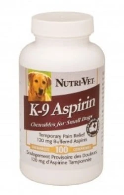 K-9 Aspirin Chewables For Small Dogs, 120 Mg, 100 Count