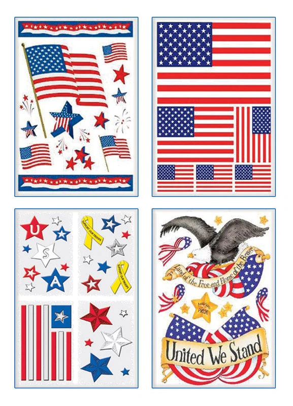 IG Design Happy July 4th Window Decor 1 pc