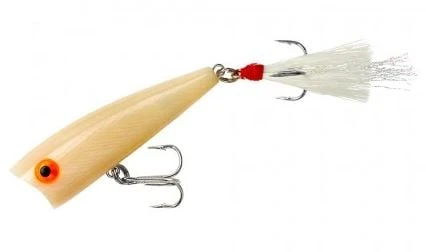 Pop R Fishing Lure P6000 - 1/4 Oz Bone Color, 2 1/2 Inch