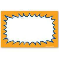 Cra338 Starburst Price Cards, Orange, 7 X 11 In, Pack Of 100