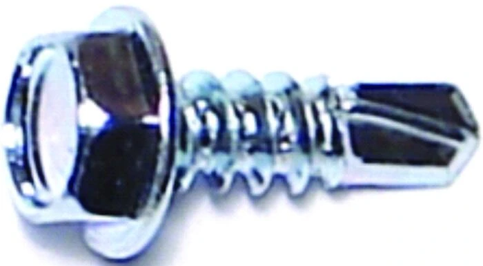 Hex Washer Head Self-drilling Screw #8 Thread 1/2 Inch Length