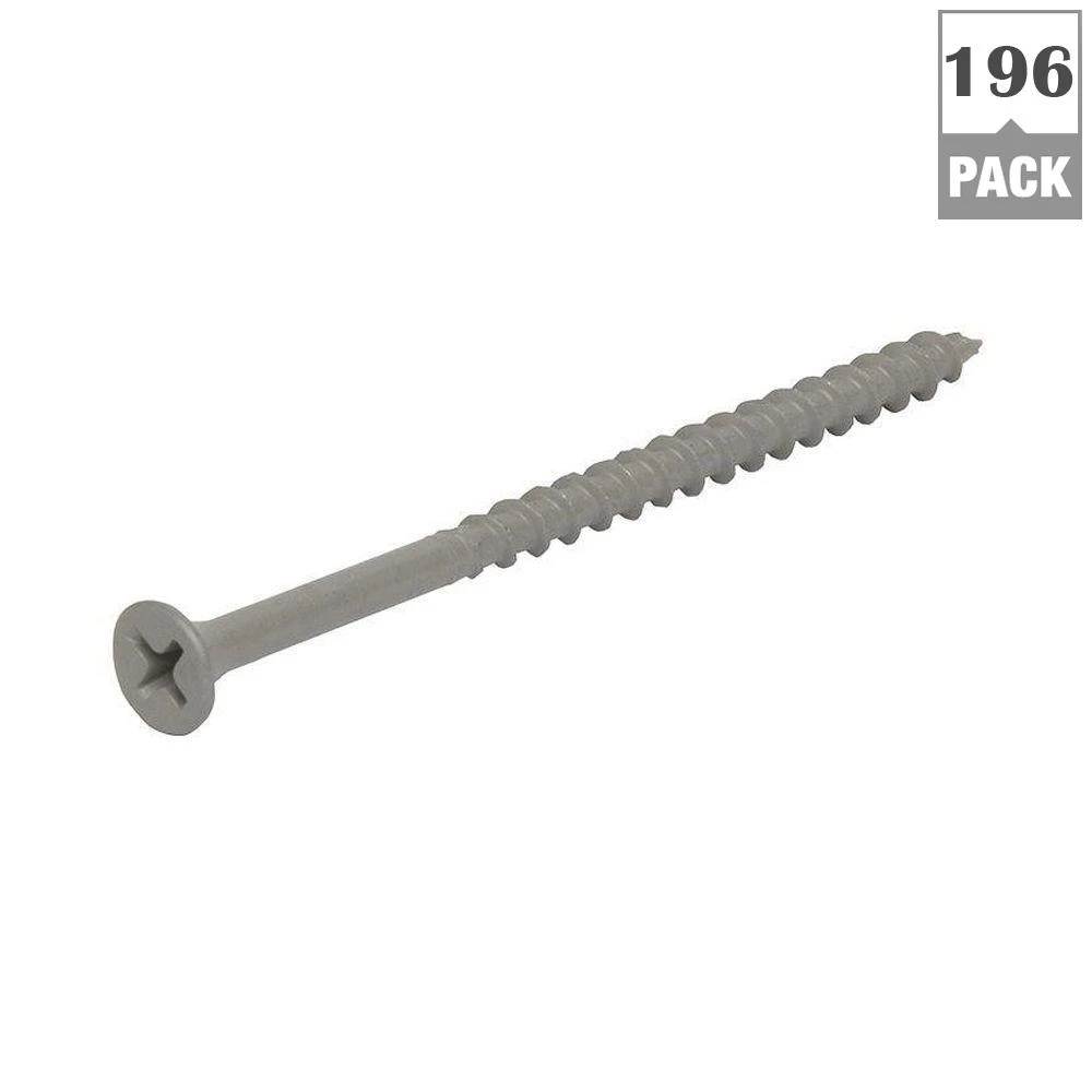 #6 X 1-1/4 Inch Polymer Coated Exterior Screws