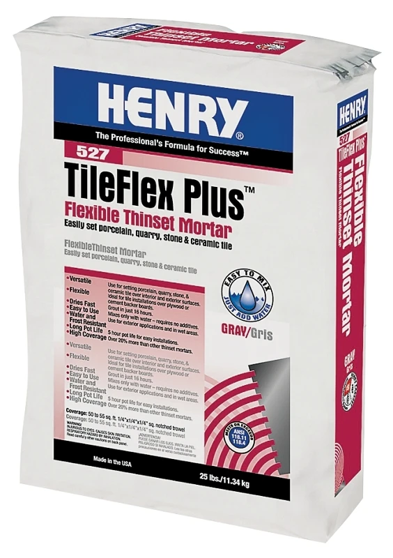 Henry 527 Tileflex Plus 25 Lb. White Flexible Thin-set Mortar For Tile Installation
