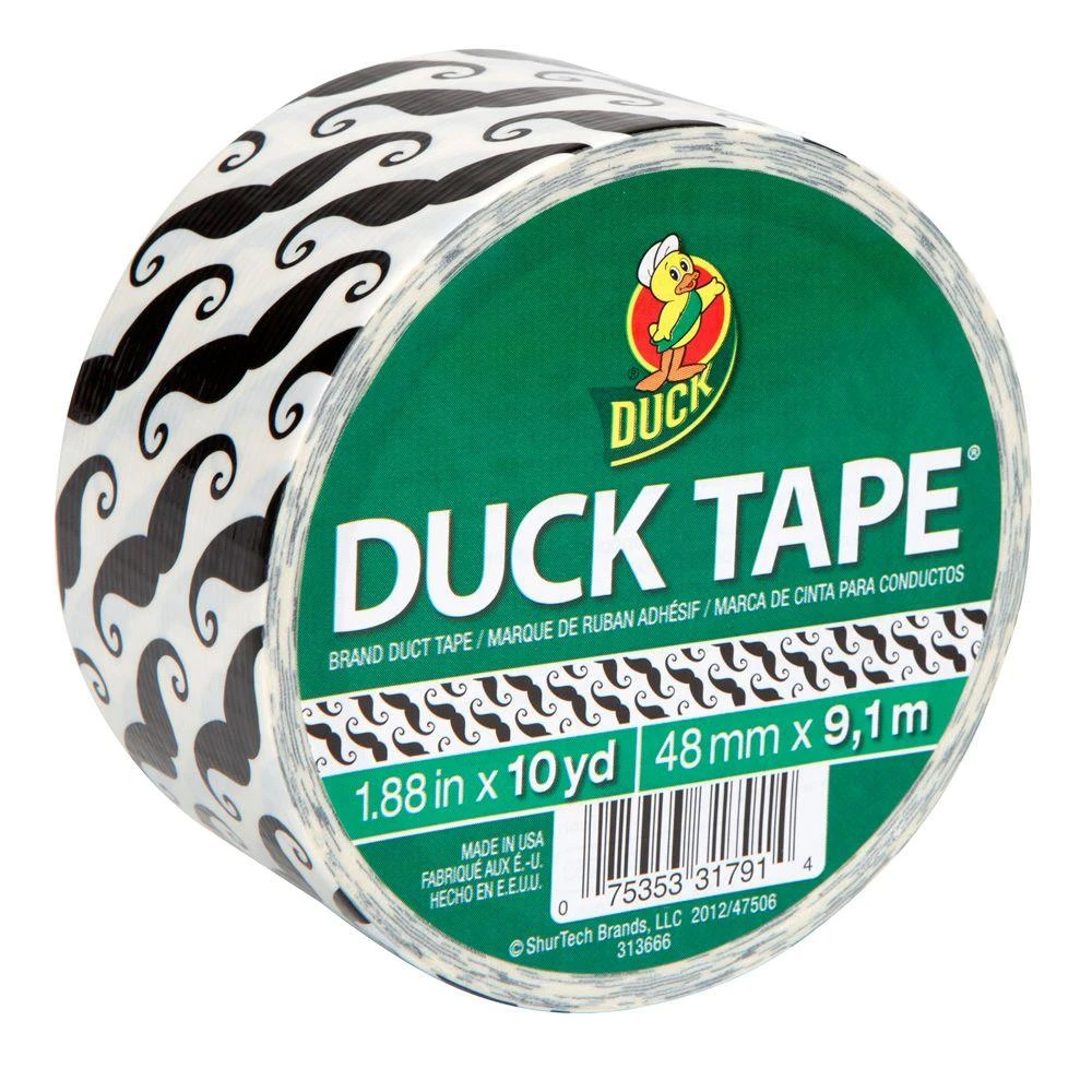 1.88 In. X 10 Yards Mustache Duct Tape - Duck Brand