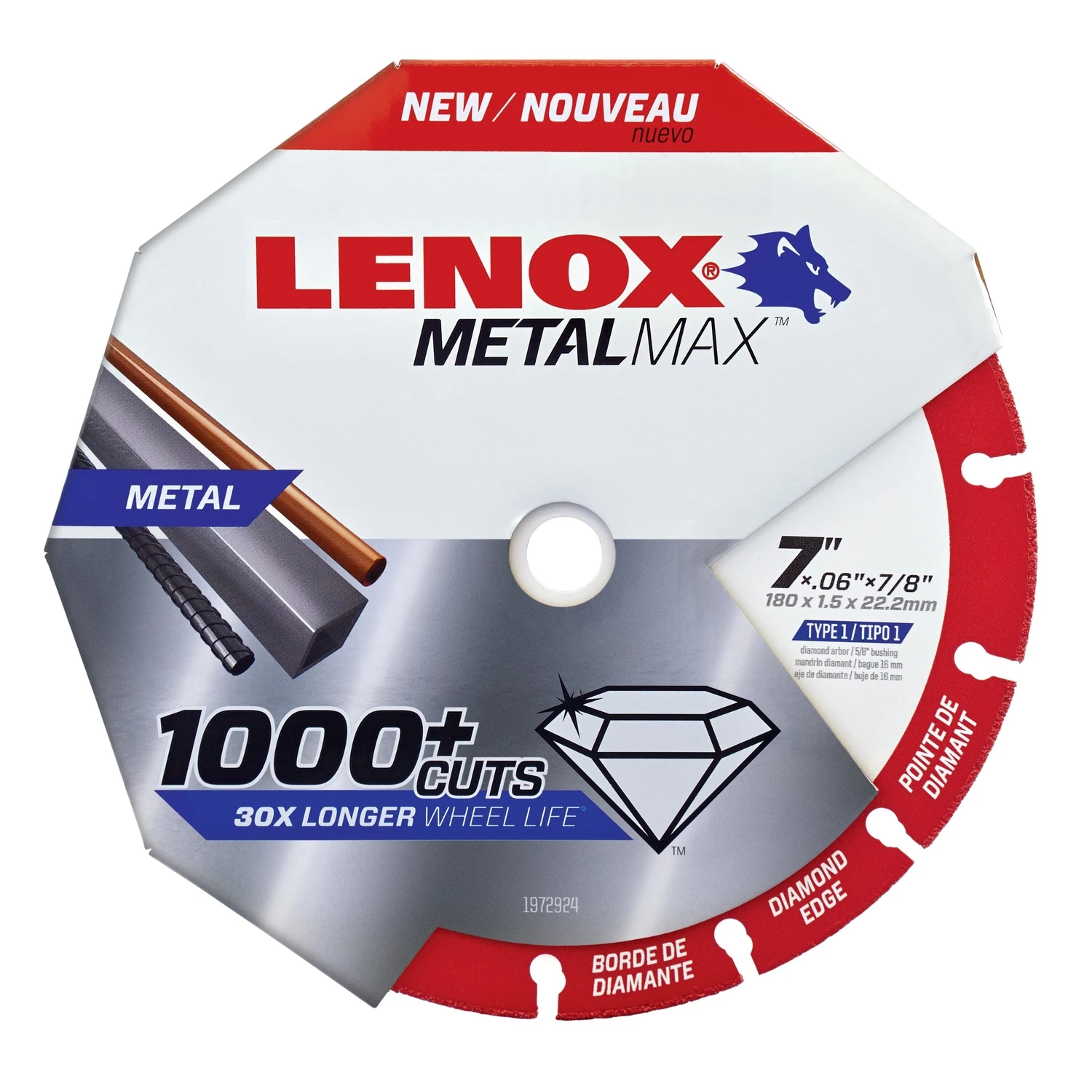 Metalmax 7 In. Diamond Cut-off Wheel With Segmented Rim For Metal Cutting