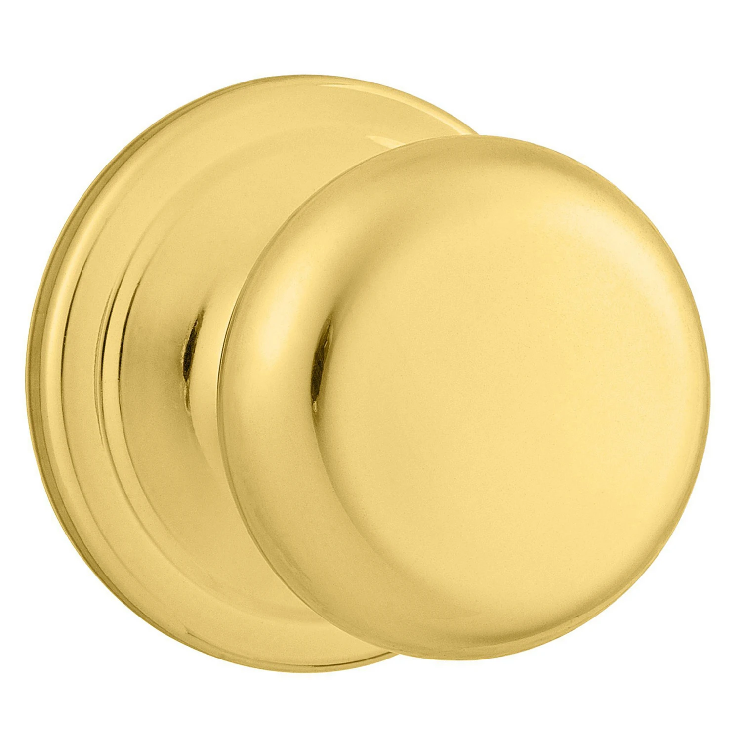 Signature Series Polished Brass Hall & Closet Door Knob 720j 3 Cp