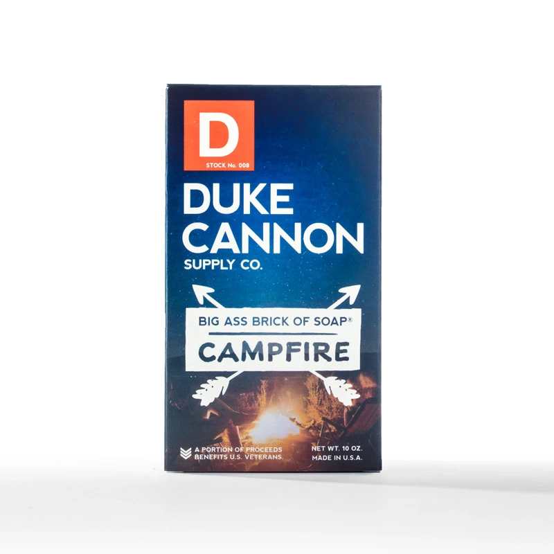Big Ass Brick of Soap, Campfire Scent with Warm Musk and Woodfire, 10 Ounce Bar