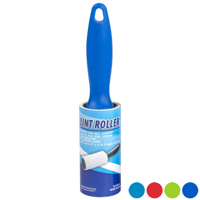 Lint Roller with 50 Adhesive Sheets in Assorted Colors