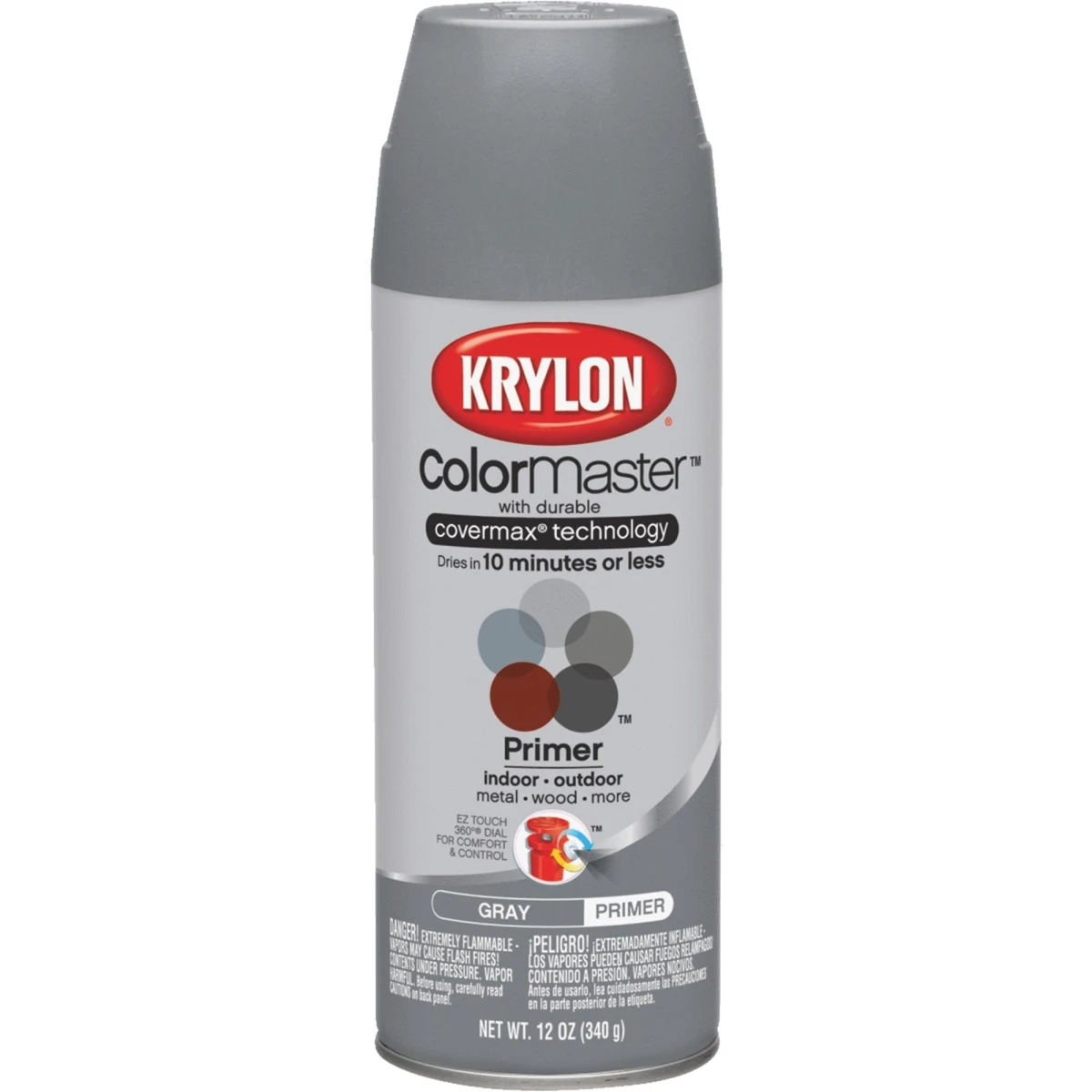 Colormaxx Gray 12 Oz. All-purpose Spray Paint Primer With Rust Protection