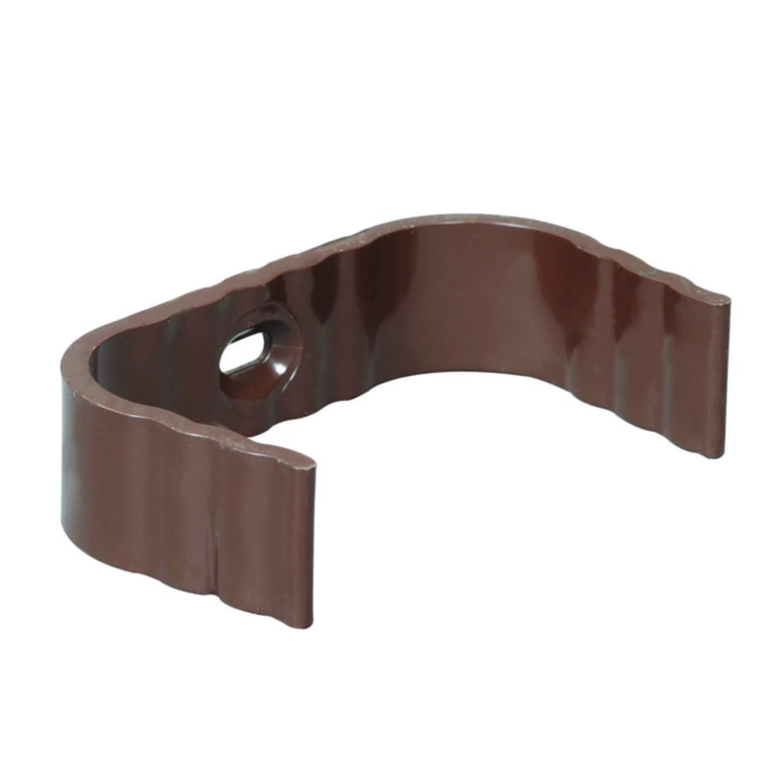 Traditional Vinyl Downspout Clip Brown 2 by 3 Inch