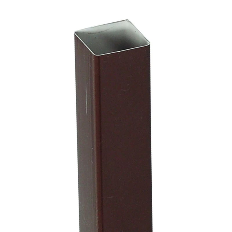 2 In. Square X 10 Ft. Brown Vinyl Downspout - Model T1583