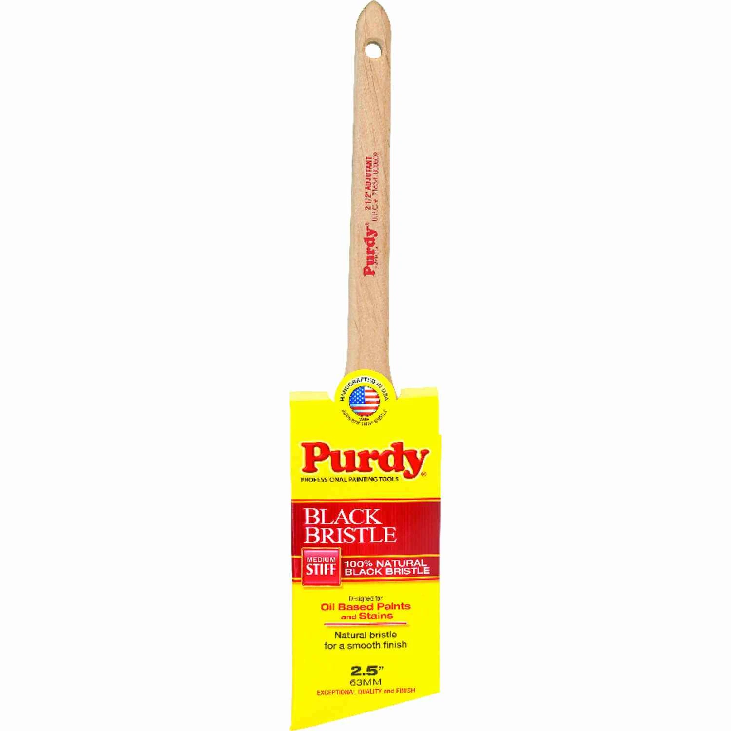 Black Bristle 2-1/2 In. Angular Trim Paint Brush - Model 144024025