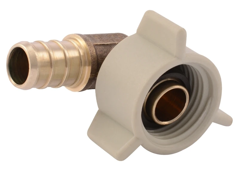 1/2 In. Barb X 1/2 In. Fpt 90 Degree Brass Swivel Pex Elbow