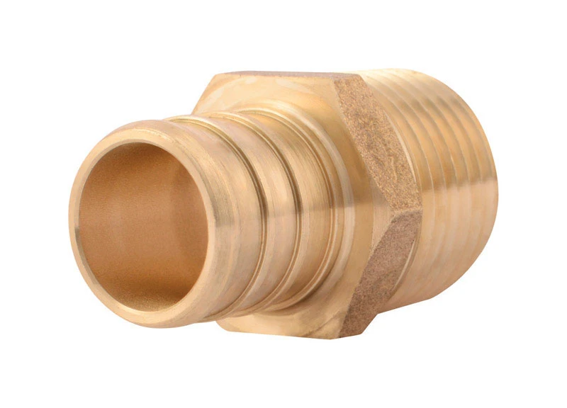 3/4 In. Brass Pex Barb X 1/2 In. Mpt Adapter - Lead-free Dzr Brass