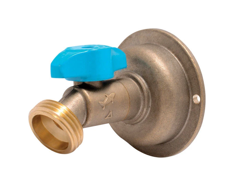 1/2 In. X 3/4 In. Mht No Kink 45 Degree Brass Hose Bibb