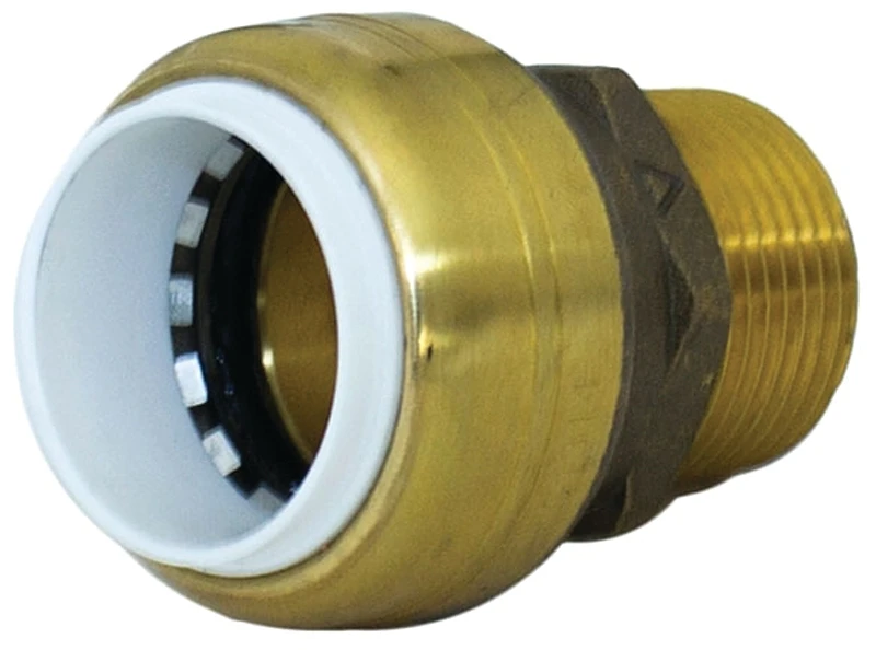 1 In. Pvc X 1 In. Mnpt Brass Connector - Push-to-connect Adapter