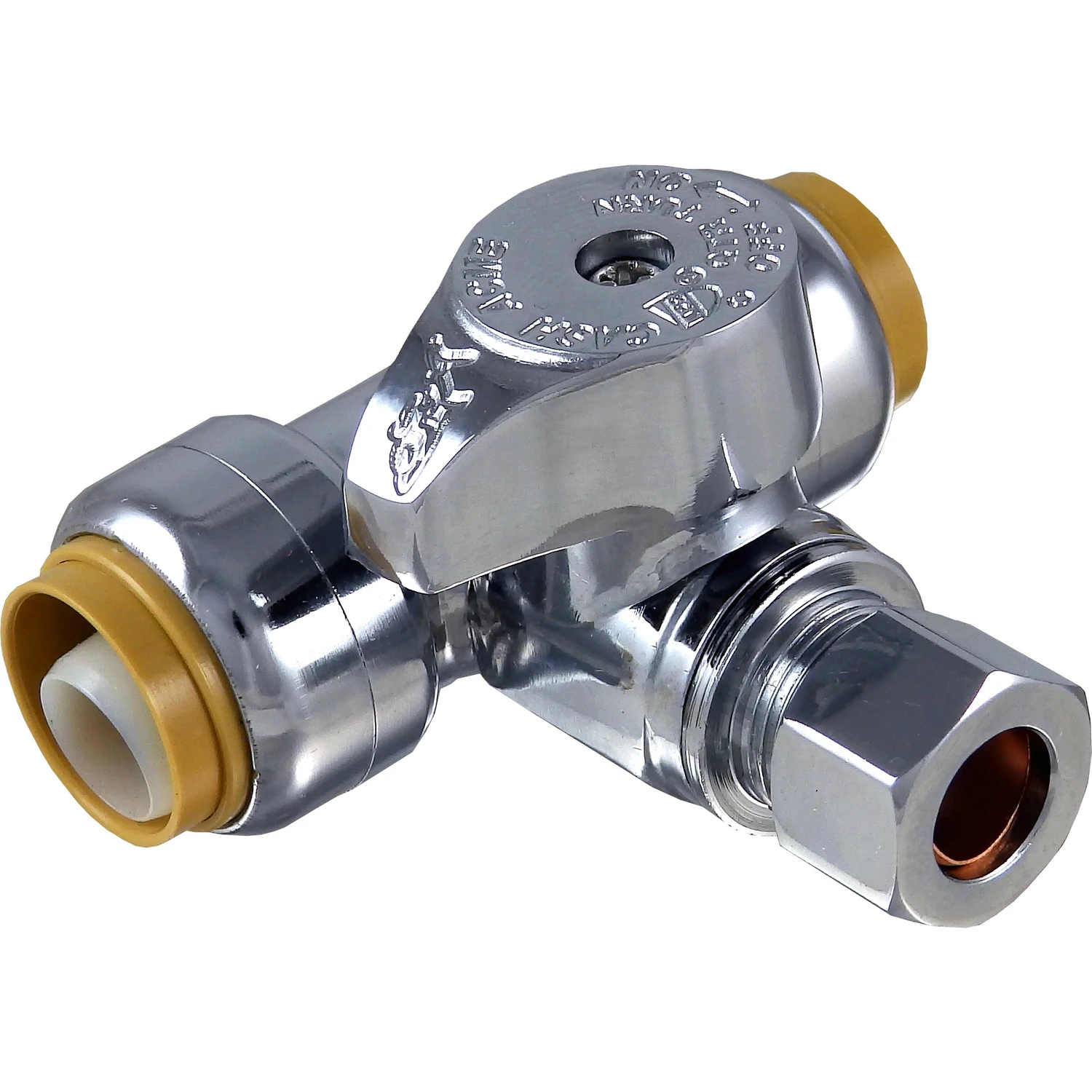 1/2 In. X 1/2 In. X 3/8 In. Push-to-connect Stop Tee
