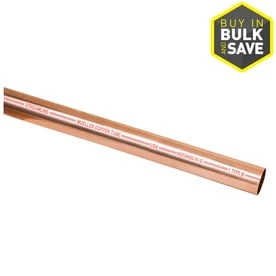 1/2 In. Id X 10 Ft. Type M Copper Pipe For Plumbing