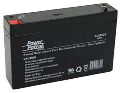 Sla0925 Sealed Lead Acid Battery, 6-volt, 7-amp With Faston Tabs