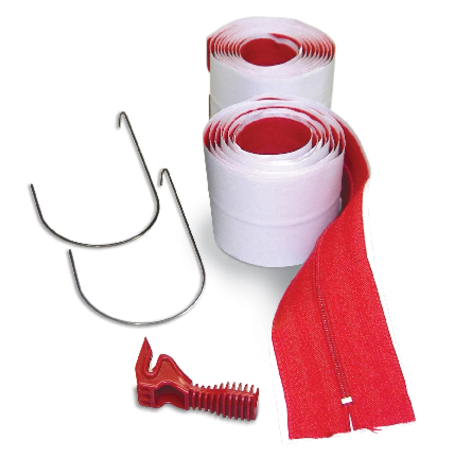 Hdaz2 Heavy-duty Self-adhesive Zipper 3 In. X 7 Ft. (2-pack) With Zipperknife