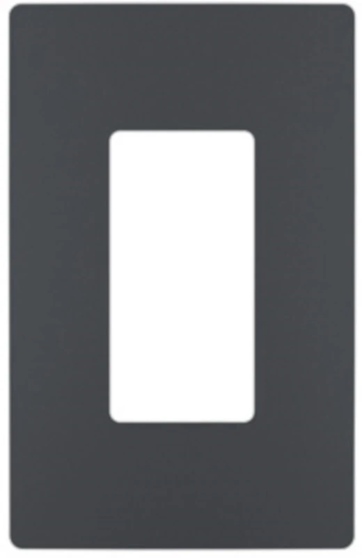 One-Gang Screwless Wall Plate, Graphite