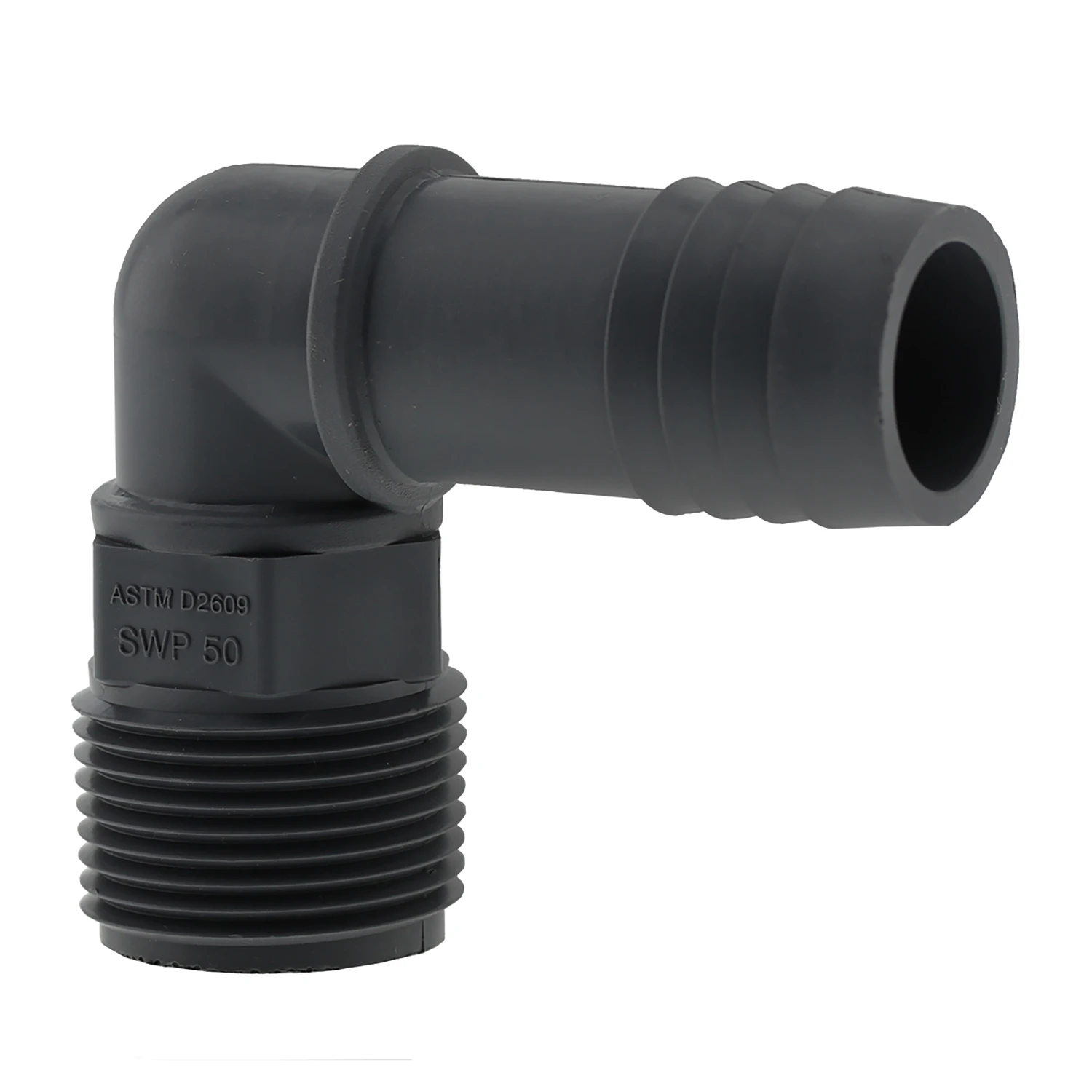 Lasco Schedule 40 1 in. Insert x 1 in. Dia. MPT PVC Elbow