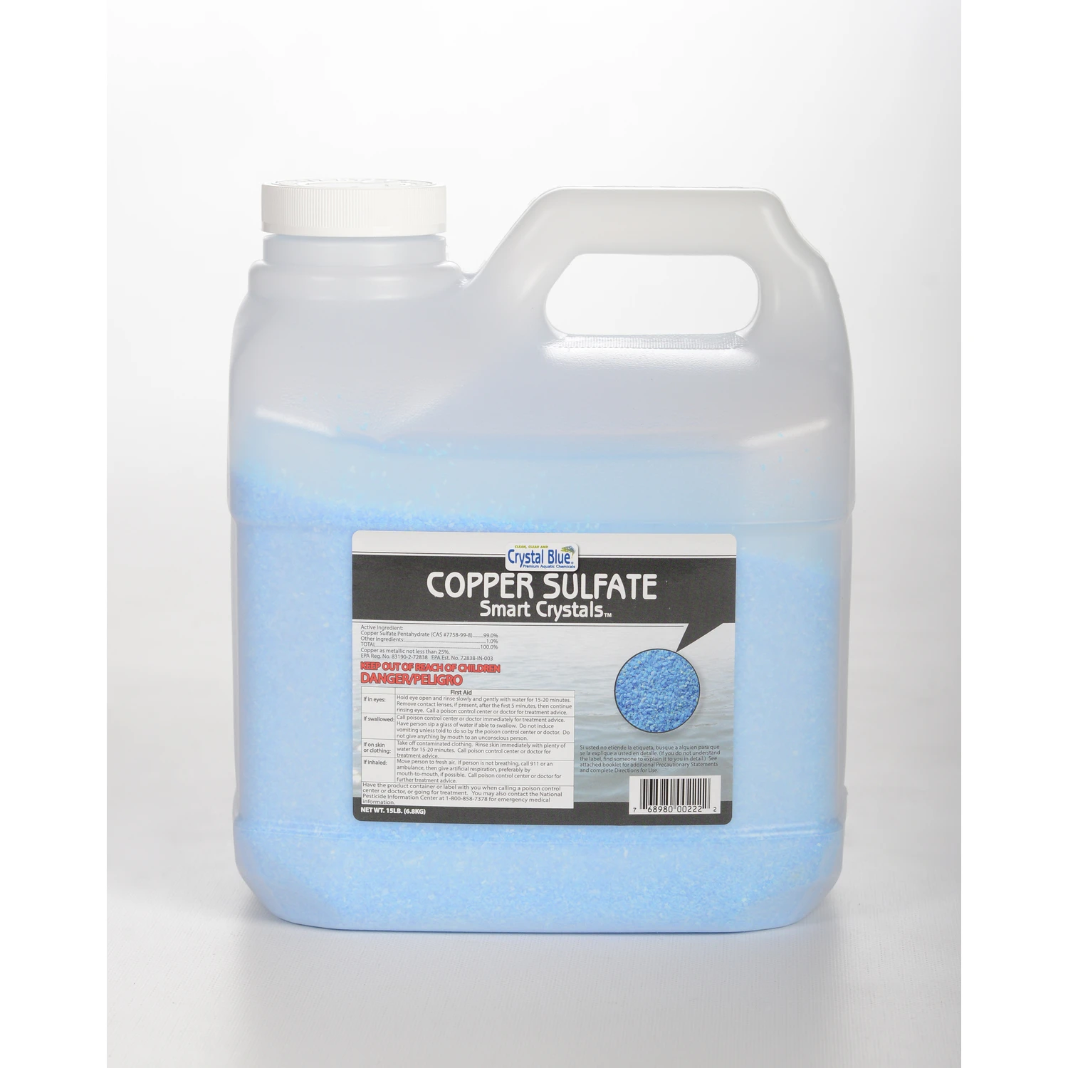 15 Lb. Copper Sulfate Smart Crystals Algae Control, 6 Acre Coverage