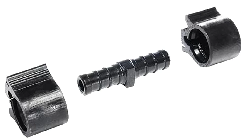 Pipe Coupling, 3/8 Inch Diameter, Durable Metal Construction