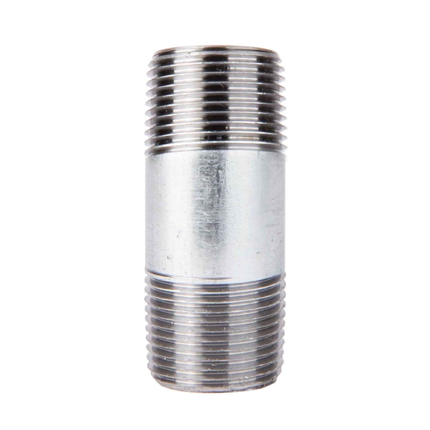3/8 In. Mip Galvanized Steel 2-1/2 In. L Nipple For Plumbing