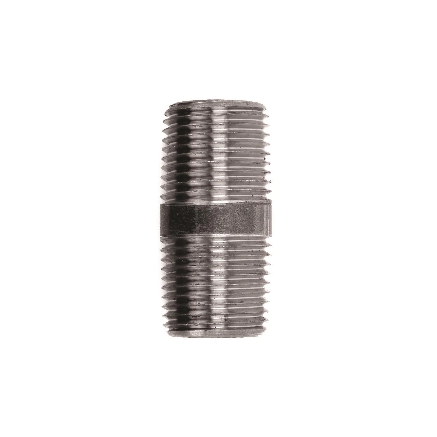 One Half Inch by One and One Half Inch Black Steel Pipe Nipple